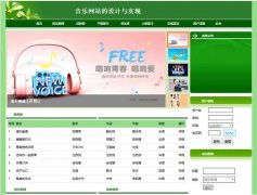 PHP+MySQL音乐网站的设计与开发