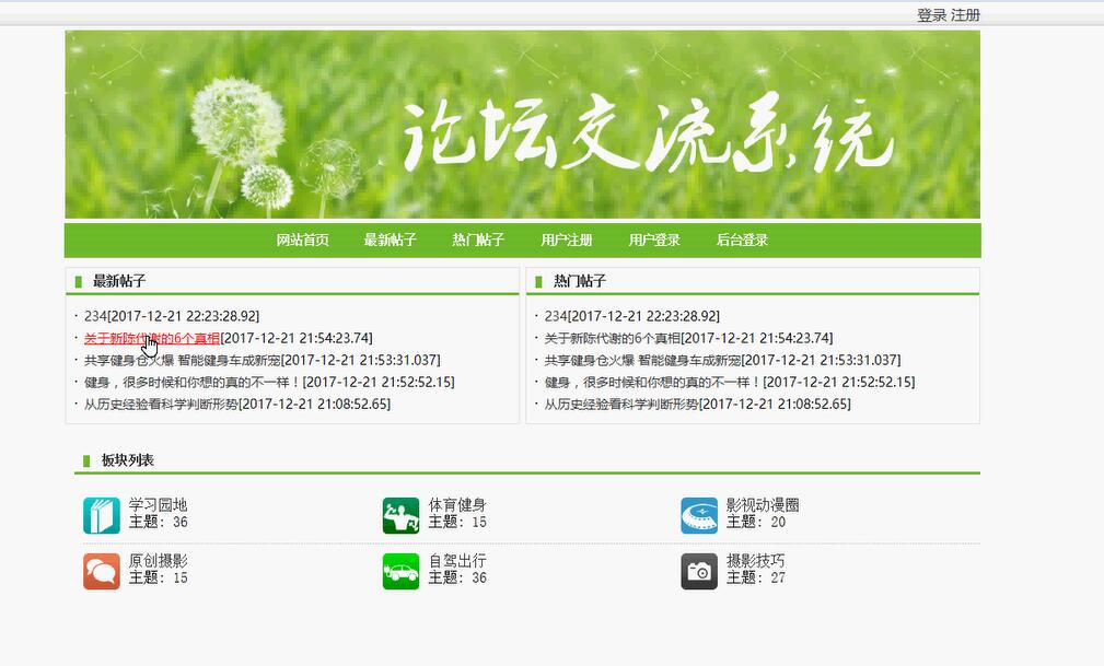 系统首页